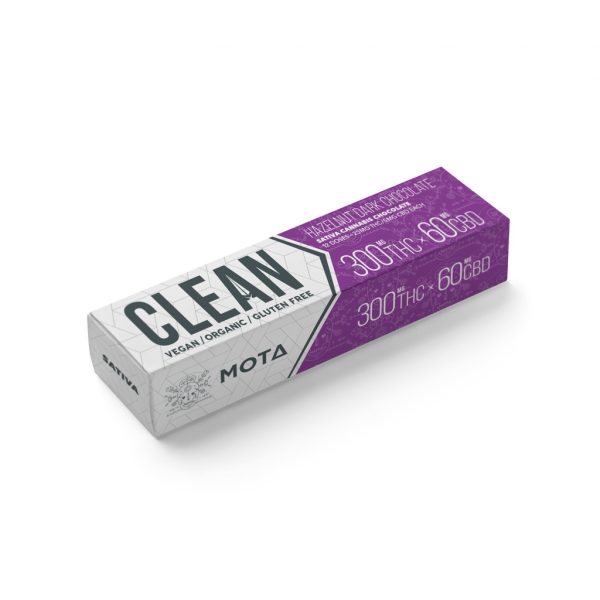 MOTA Clean Vegan Organic Dark Chocolate Bar (THC/CBD)