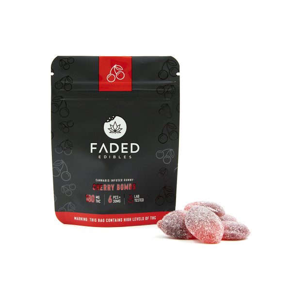 Faded Cannabis Cherry Bombs THC Gummies