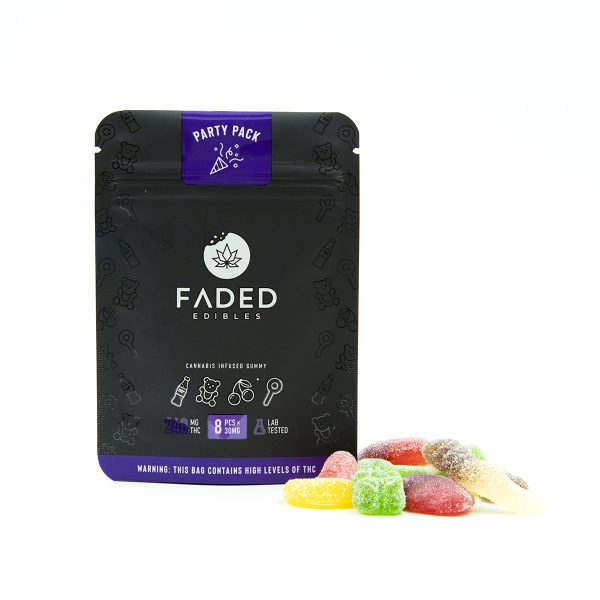 FADED CANNABIS CO THC Infused Gummies 240mg In Canada