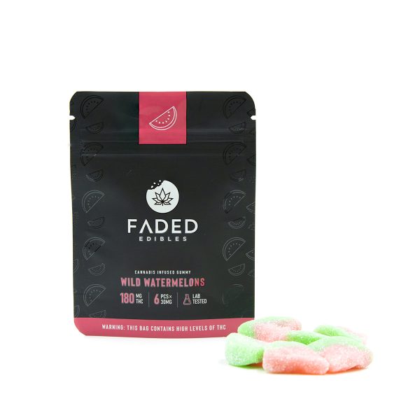 Faded Cannabis Wild Watermelons THC Gummies