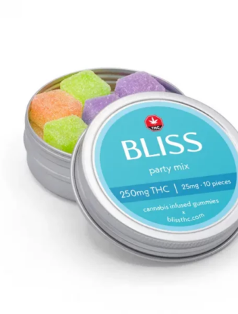 Bliss Party Mix THC Gummies 250mg